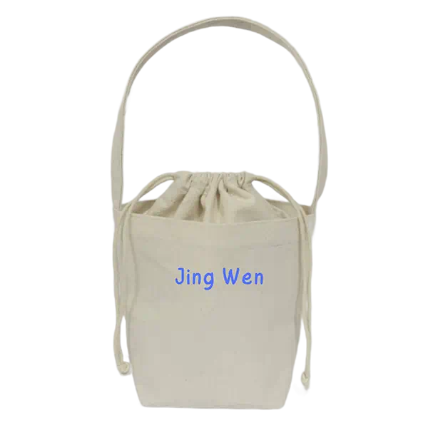 Sac à main décontracté en toile de coton avec logo personnalisé